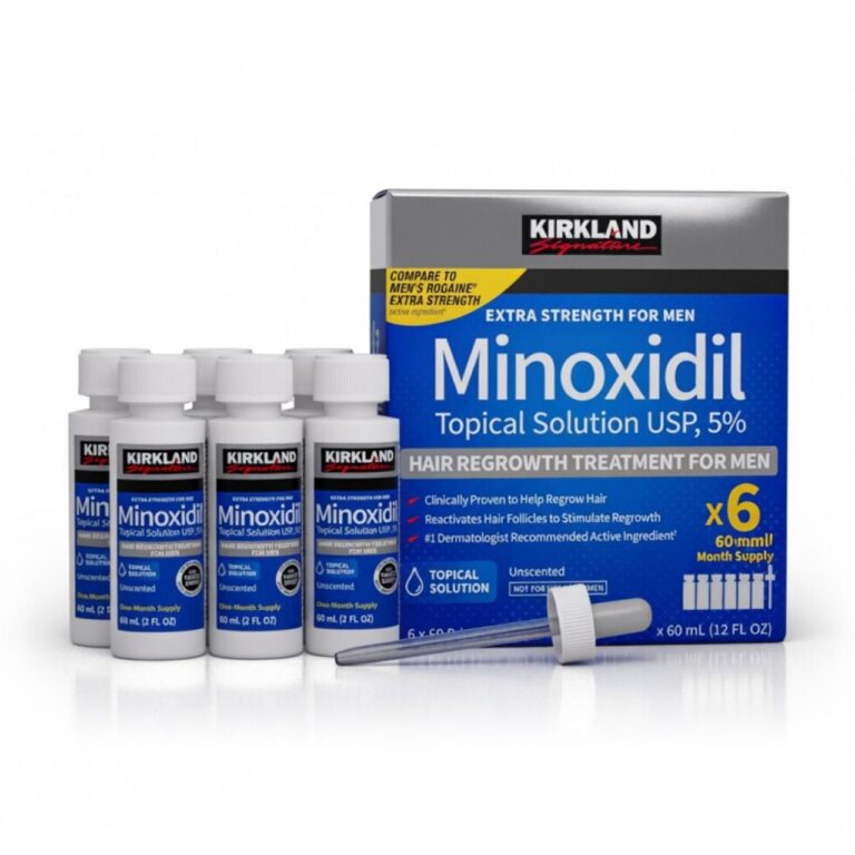 Kirkland Signature Minoxidil 5% – Λοσιόν Μαλλιών κατά της Τριχόπτωσης (6 x 60ml)
