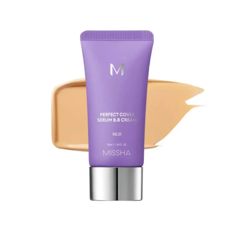 Missha M Perfect Cover Serum BB Cream No.27 Honey Beige SPF – Κρέμα Προσώπου BB με Ομοιόμορφη Κάλυψη 35ml