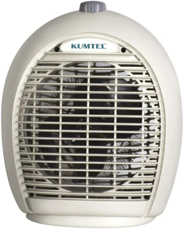 KUMTEL Ηλεκτρικό Αερόθερμο 2000W/1000W Μπεζ – Θέρμανση & Ψύξη 3 Επιπέδων