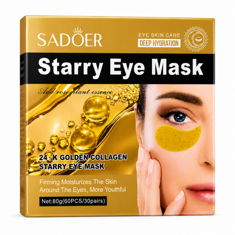 SADOR 24K Gold Starry Collagen Hydrogel Eye Patches 30 Pairs – Ενυδατικά Επιθέματα Ματιών με Χρυσό & Κολλαγόνο