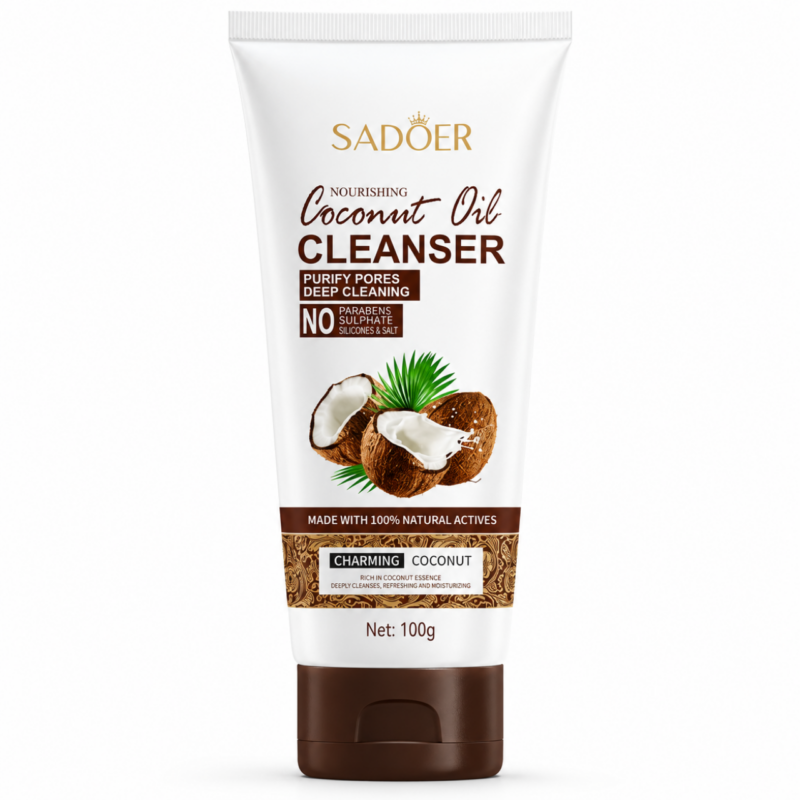Sadoer Nourishing Coconut Oil Cleanser 100g – Καθαριστικό Προσώπου με Έλαιο Καρύδας για Ενυδάτωση & Απαλότητα